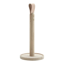 Cargar imagen en el visor de la galería, Wooden paper towel holder on a white background