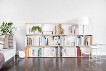 Load image into Gallery viewer, BrickBox 3-Wide Low Bookshelf White
