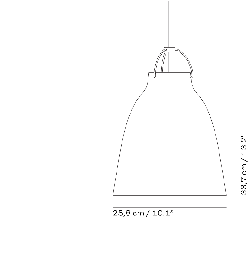 modmobili fritz hansen caravaggio pendant glossy black pendant light