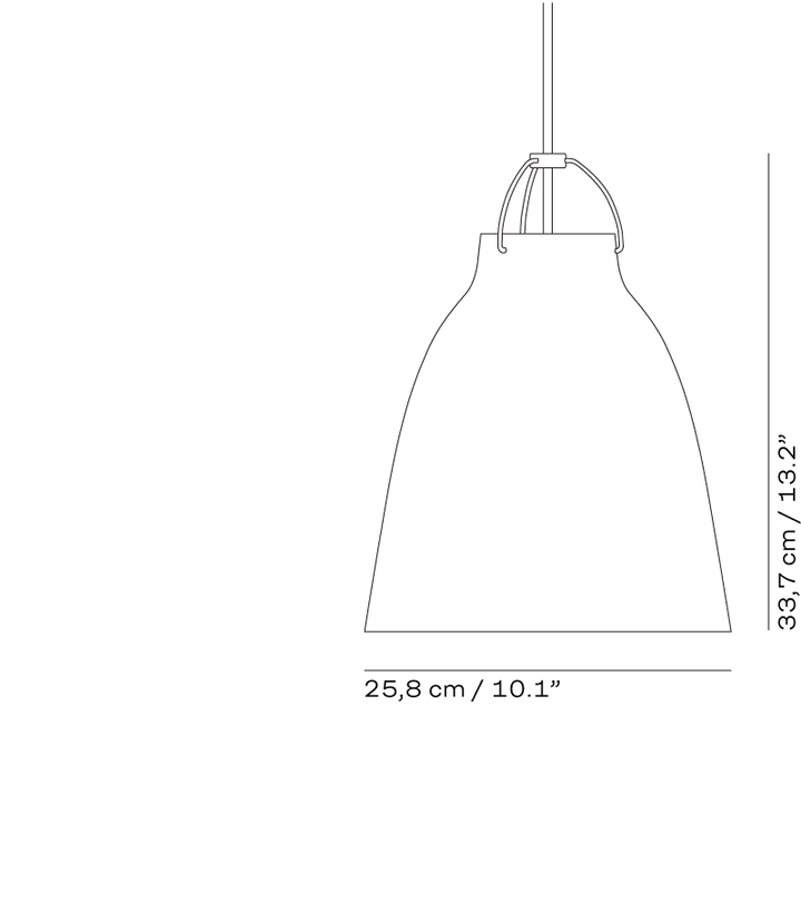 modmobili fritz hansen caravaggio pendant glossy black pendant light