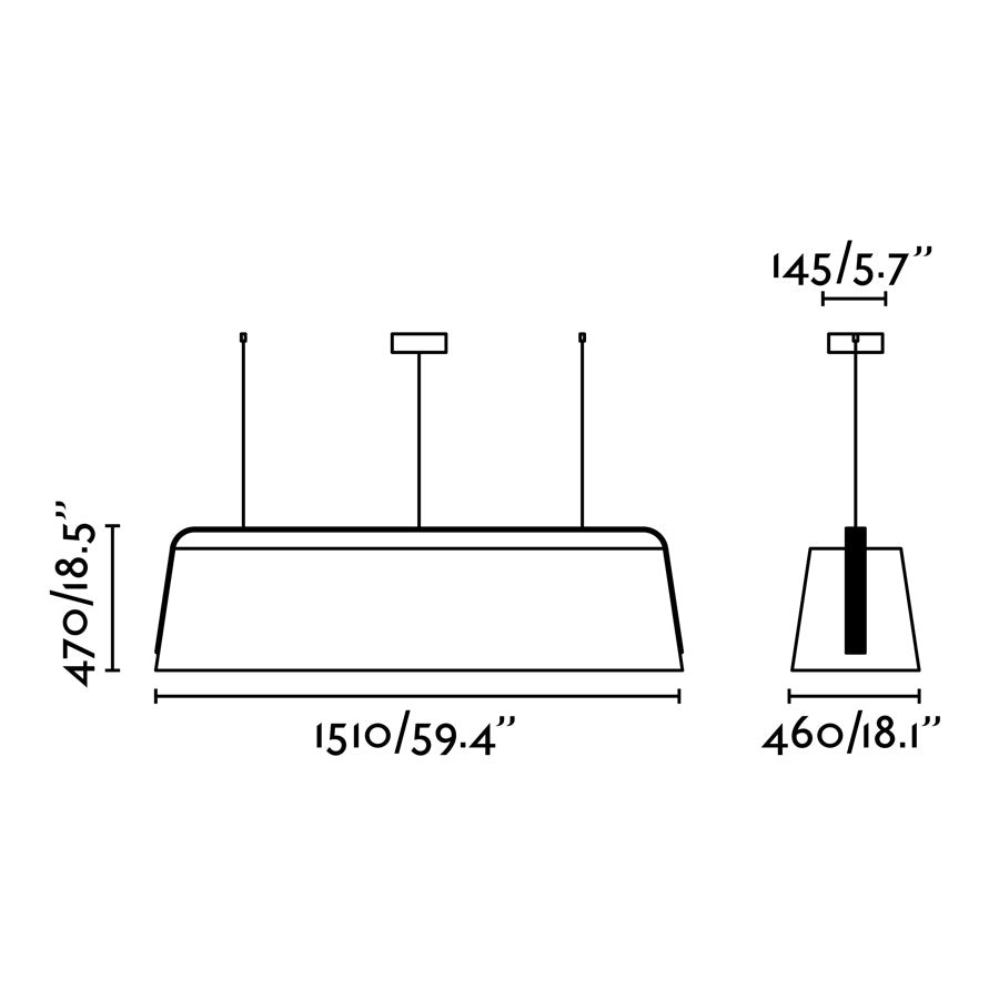 Barcelona Stood Pendant Lamp Large ModMobili