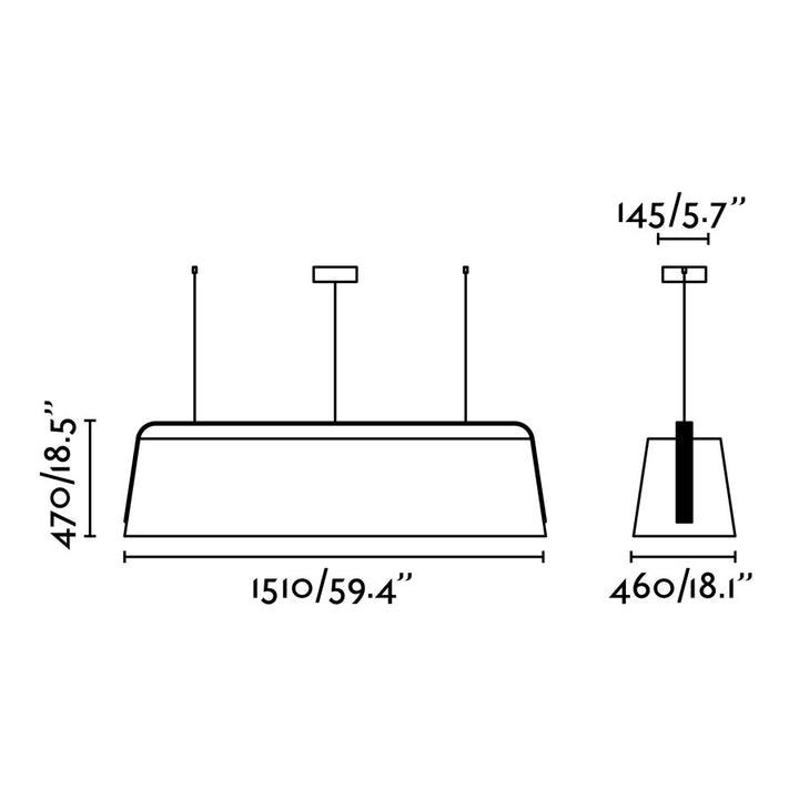 Barcelona Stood Pendant Lamp Large ModMobili