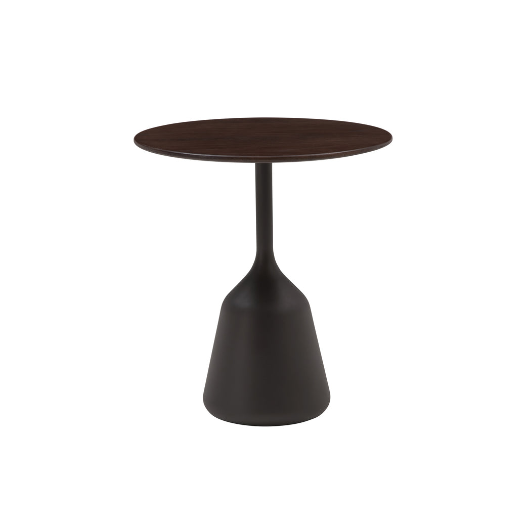 coin table dark brown high