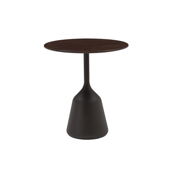 coin table dark brown high