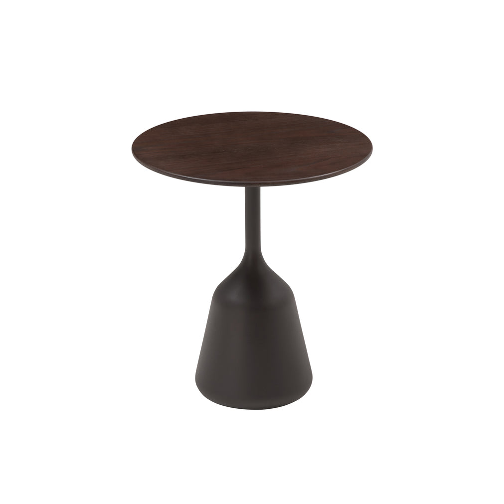 coin table high dark brown