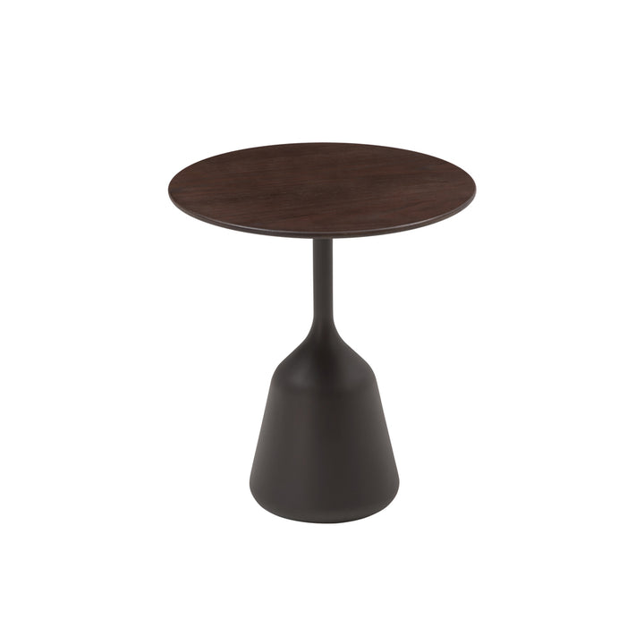 coin table high dark brown