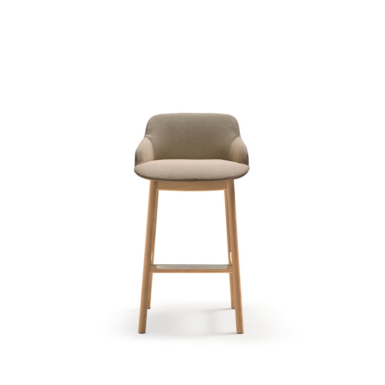 Quinti Deep Stool Oak Base 
