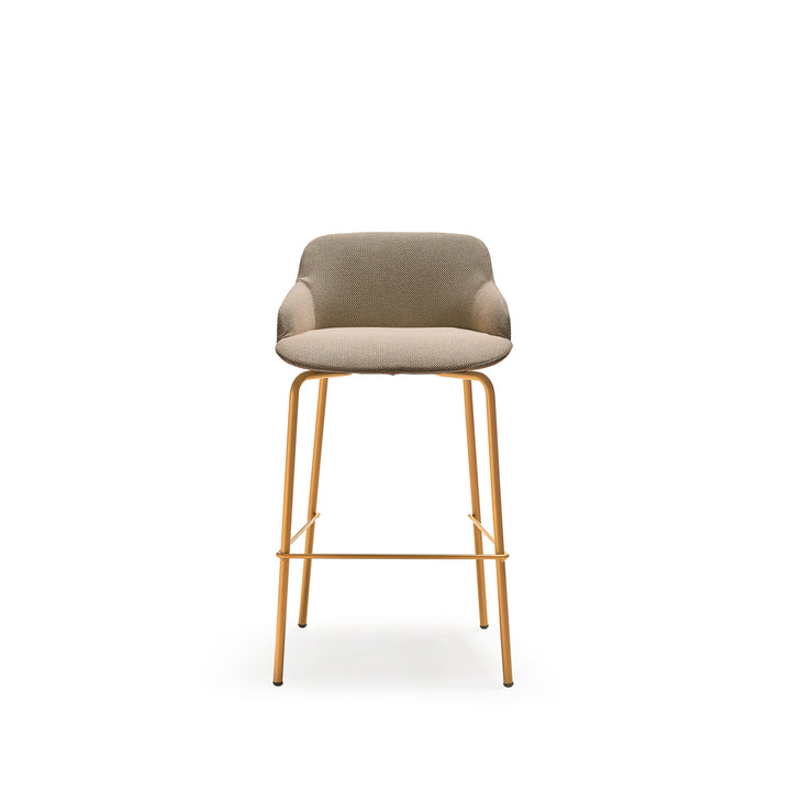 Quinti Deep Stool Steel Base 