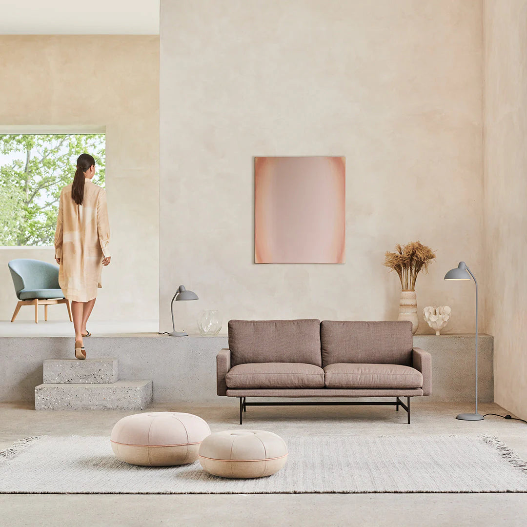 Modern Living room with Pouf and sofa 