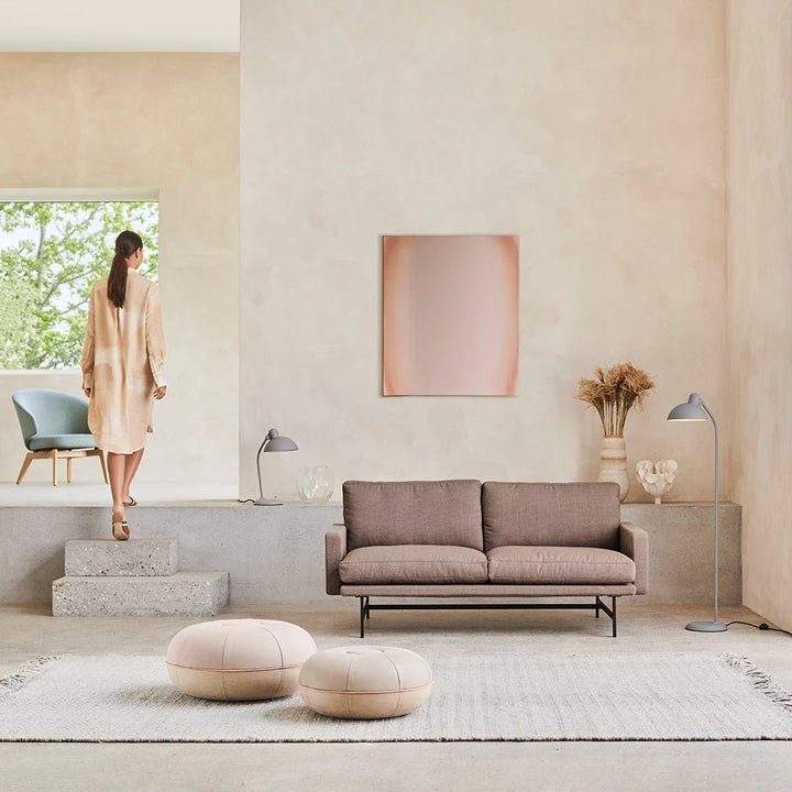 Modern Living room with Pouf and sofa 