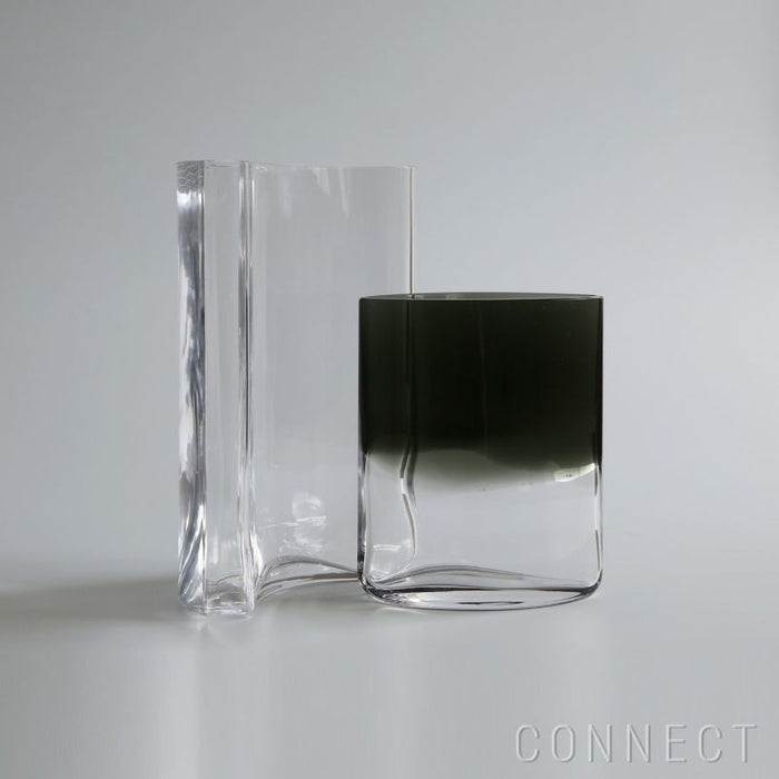 Two clear glass vases on a light gray background with 'CONNECT' branding.