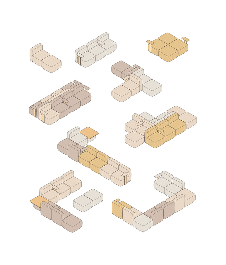 modmobili quinti one hundred modular sofa
