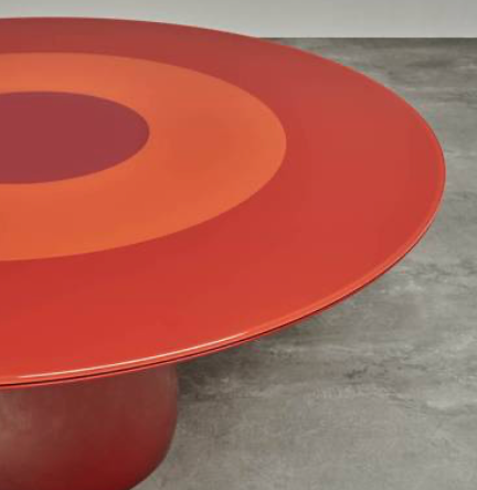 Baleri Italia Roundel Table Red Detail