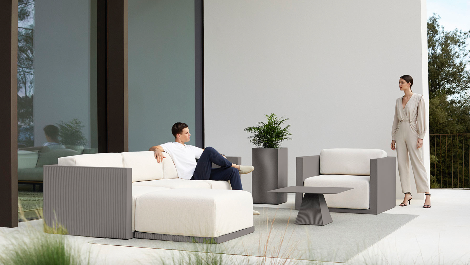 modmobili vondom gatsby lounge, sofa & sun lounge sun lounger