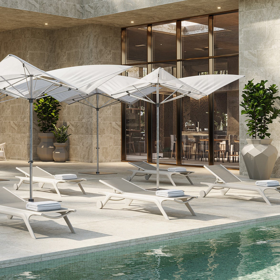Vondom Africa Lounge Chairs in a Hotel setting 