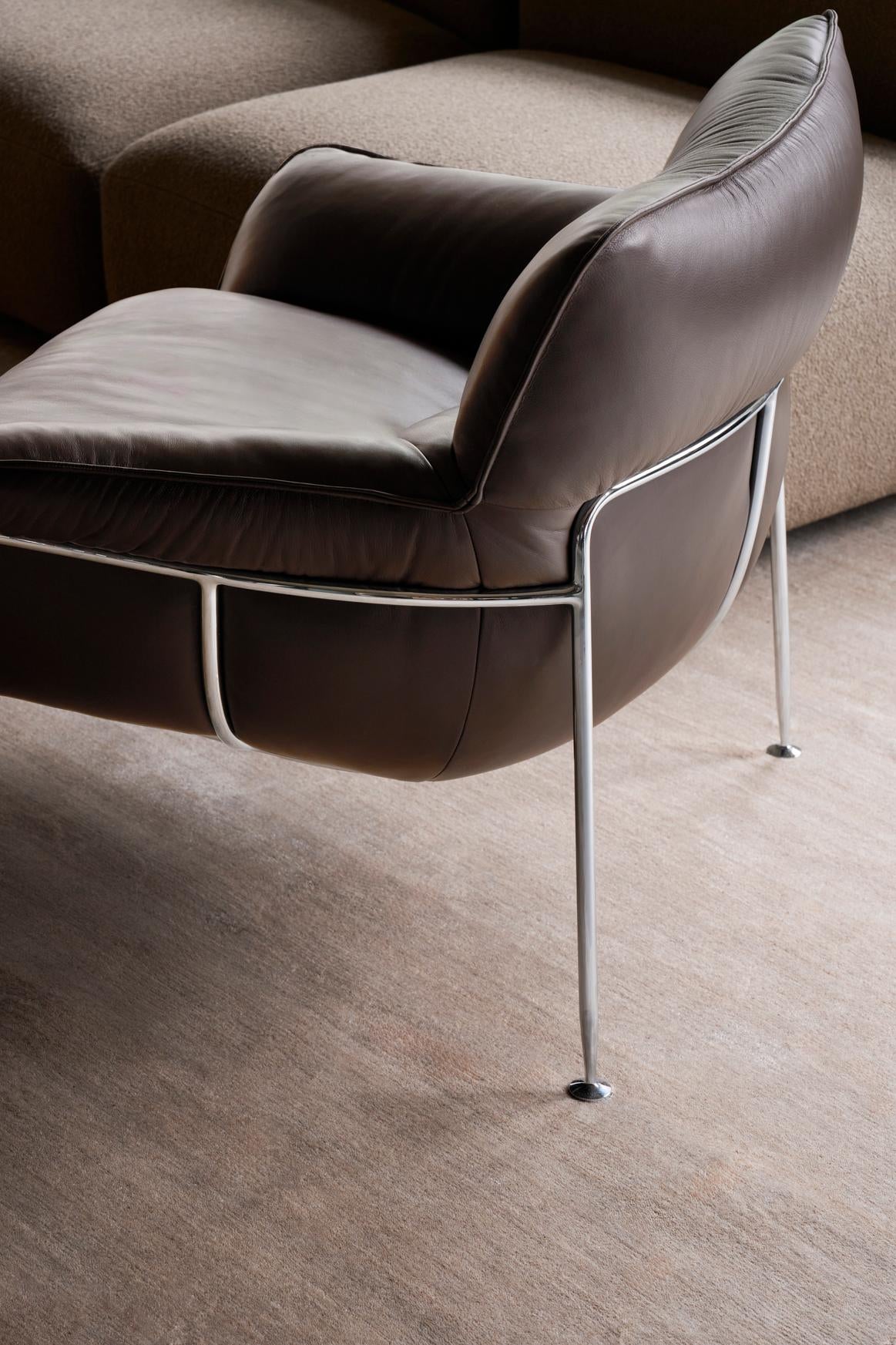 Wendelbo Duvet Lounge Chair in leather