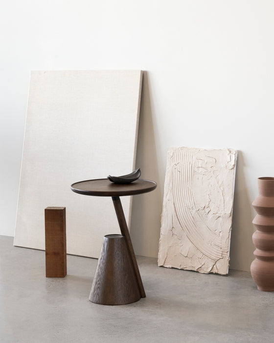 Mate Side table brown stain