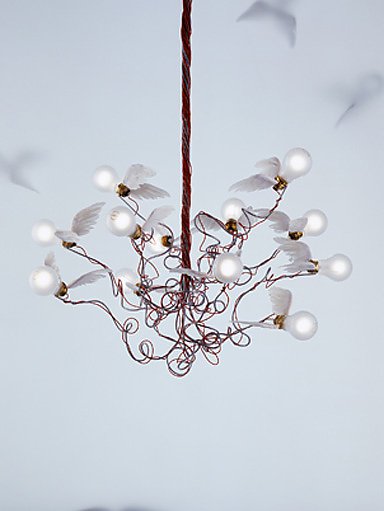 Ingo Maurer Birdie, Birdie's Nest & Birds Birds Birds – Chandelier