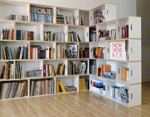 Cargar imagen en el visor de la galería, BrickBox 4-Wide Low Bookshelf White
