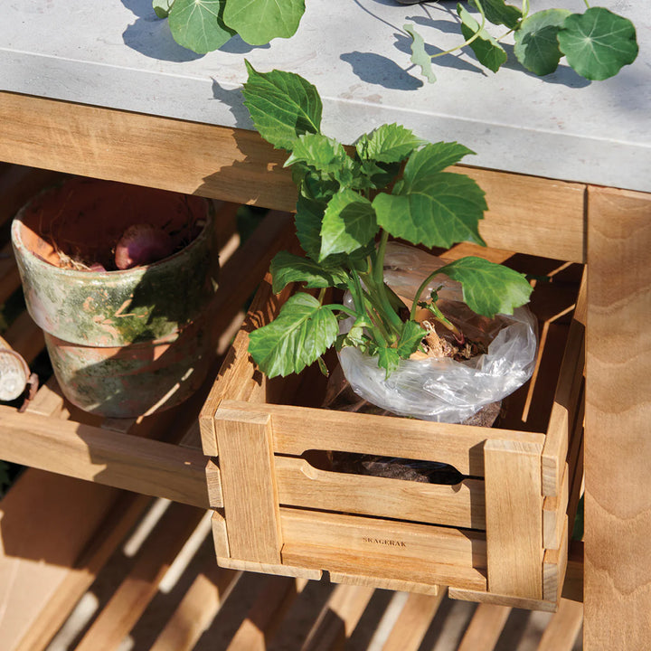 Dania outdoor teak box 2 Fritz Hansen