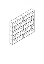 Cargar imagen en el visor de la galería, BrickBox 4-Wide Tall System White
