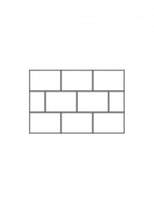 Cargar imagen en el visor de la galería, BrickBox 3-Wide Low Bookshelf White
